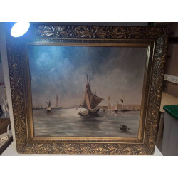 MARINE SUR TOILE EN L\'ÉTAT...