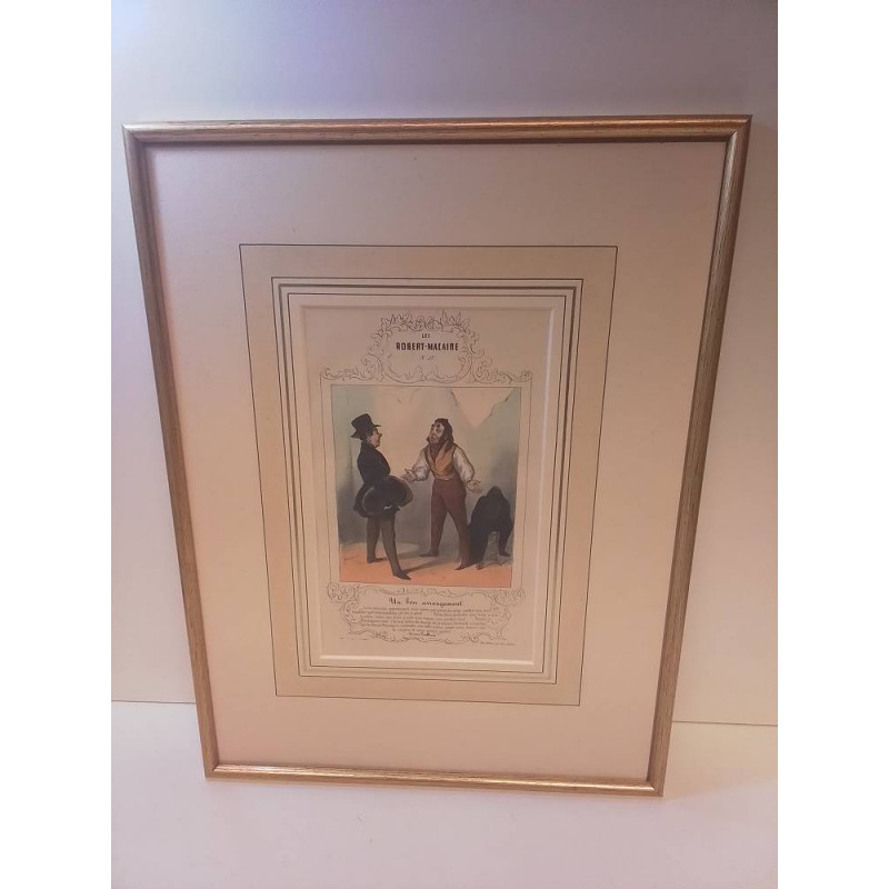 LITHOGRAPHIE UN BON ARRANGEMENT 