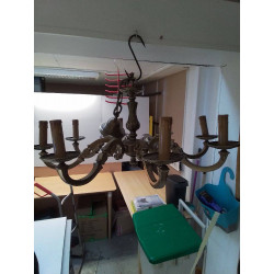 LUSTRE LAITON 8 BRANCHES 