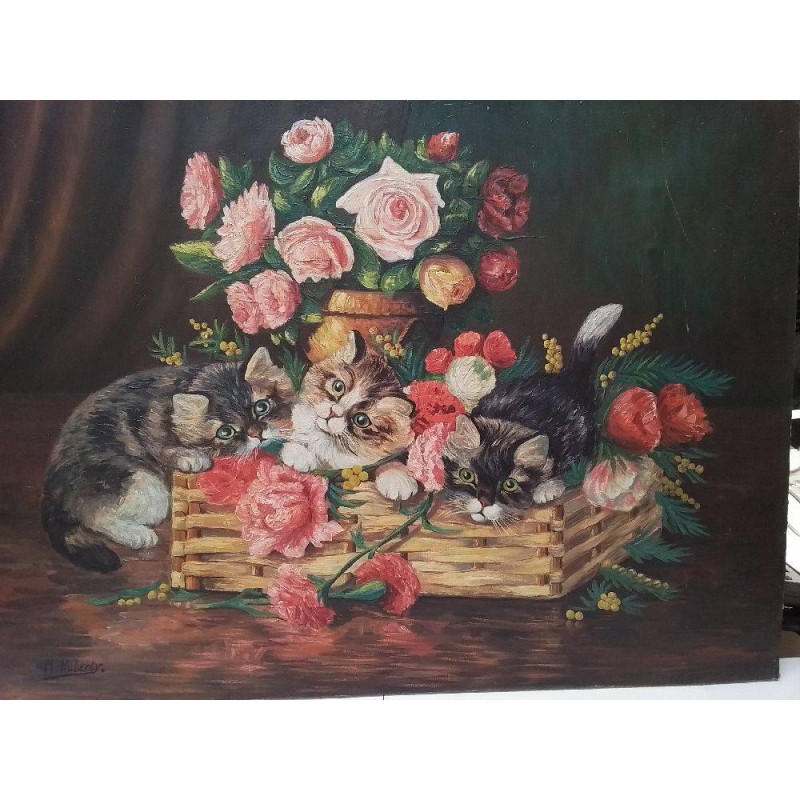 HUILE SUR TOILE SIGNÉE M.HIBERTY 