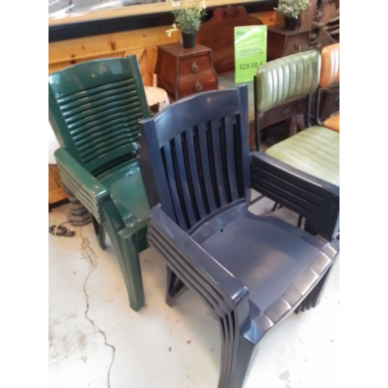 LOT DE CHAISES DE JARDIN 