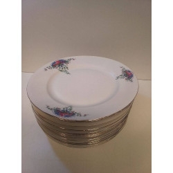 LOT D\'ASSIETTES FILET DORÉ 