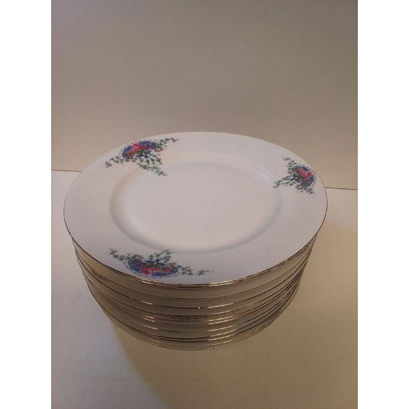 LOT D\'ASSIETTES FILET DORÉ 