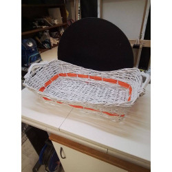 PANIER EN OSIER BLANC GM