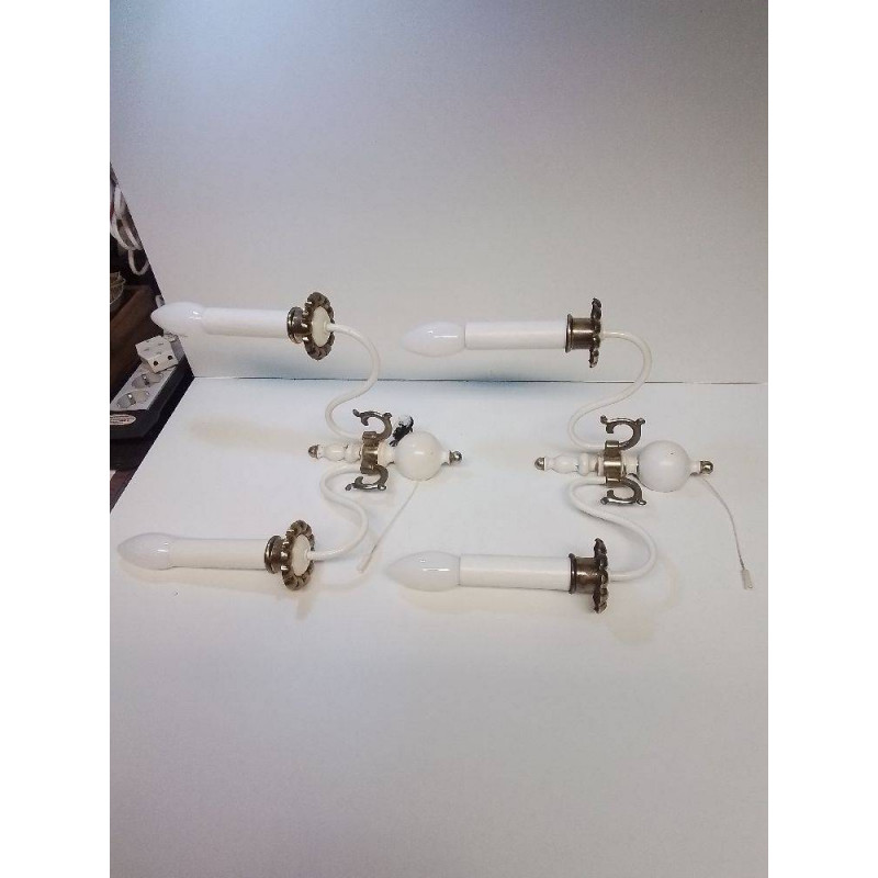 APPLIQUE METAL BLANCHE ET DORE LA PIECE