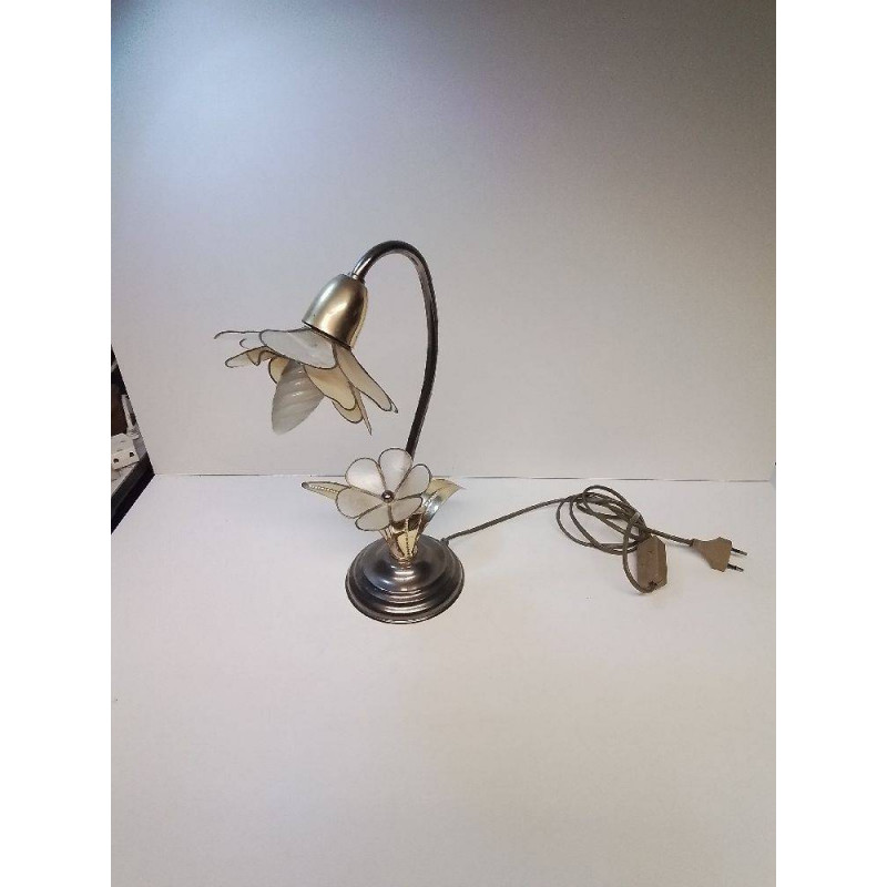 LAMPE A POSE METAL FLEURS MASSIVE
