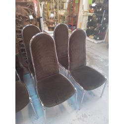 LOT DE 4 CHAISES TUBULAIRE 