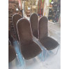 LOT DE 4 CHAISES TUBULAIRE 