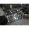 TABLE BASSE DESIGN VERRE ET PLEXIGLAS 