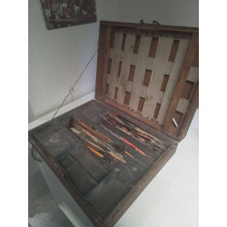 MALETTE A PINCEAUX ANCIENNE 