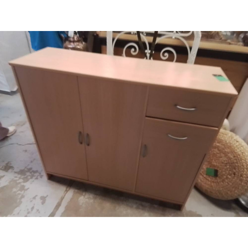 MEUBLE D’APPOINT 3 PORTES 2 TIROIRS 