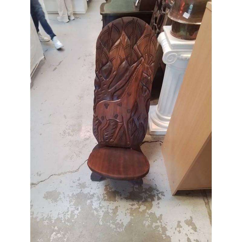 CHAISE EN BOIS AFRICAINE LA PIECE 