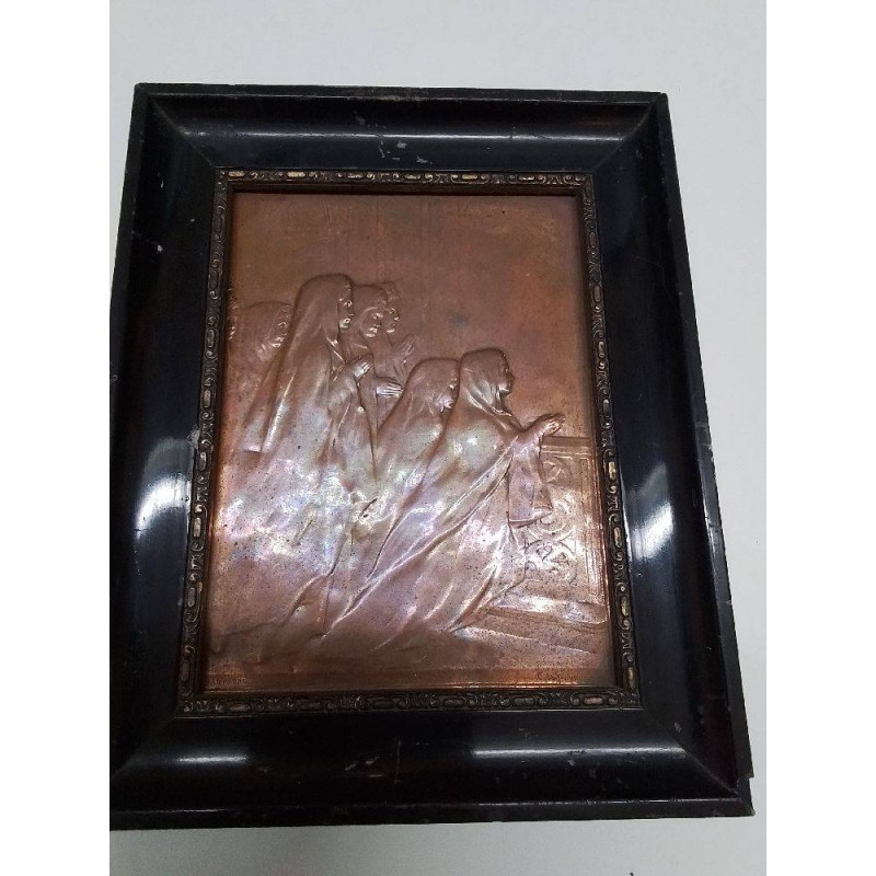 REPRODUCTION SUR CUIVRE LES COMMUNIANTES VERNON