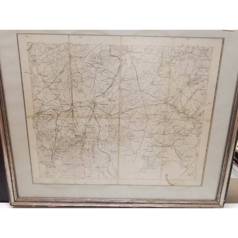 CARTE LUXEMBOURG SUD ENCADRÉE 