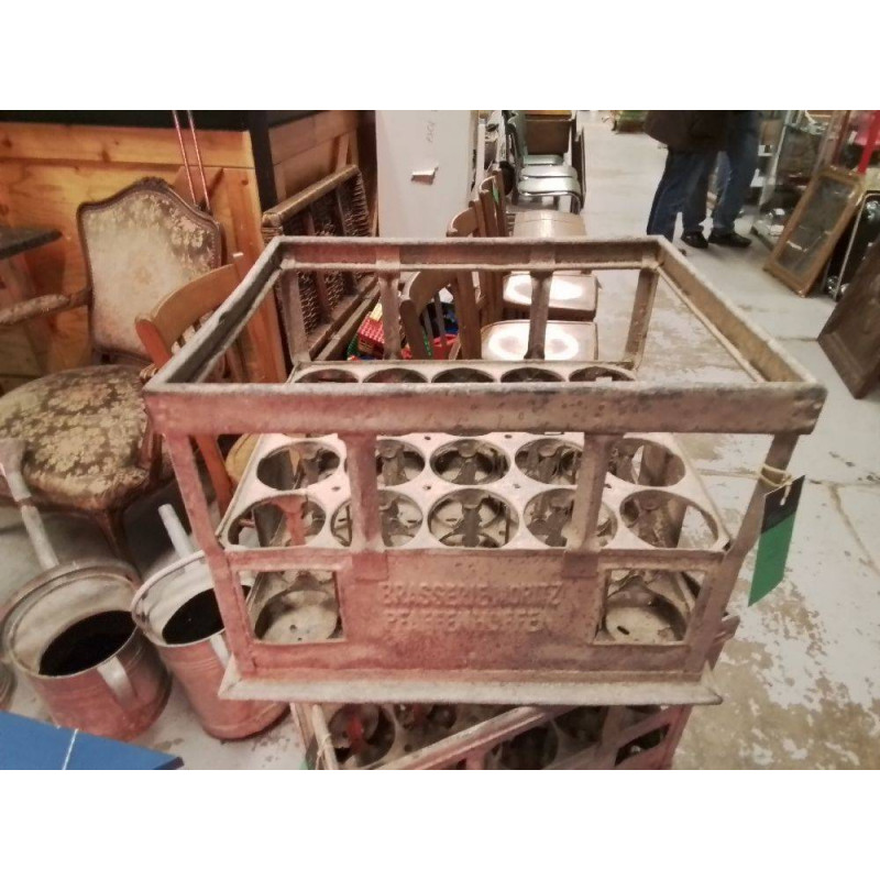 CASIER A BOUTEILLES MÉTAL BRASSERIE MORITZ