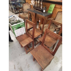 LOT 6 CHAISES BOIS LORRAINE