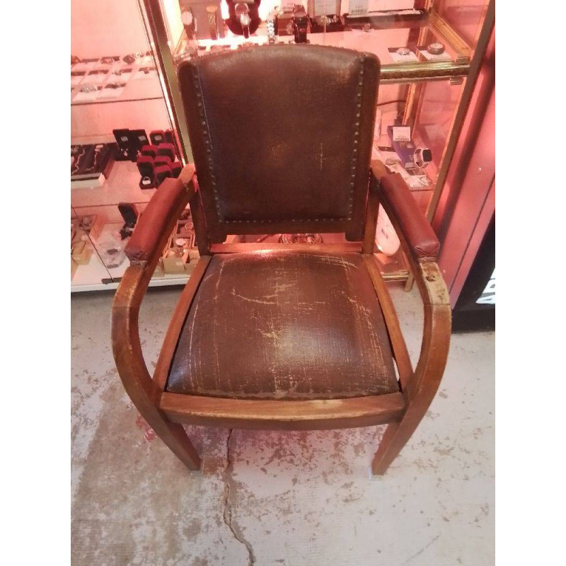 ANCIEN FAUTEUIL DE COIFFEUR 