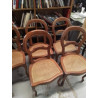 LOT DE 6 CHAISES CANNAGE 
