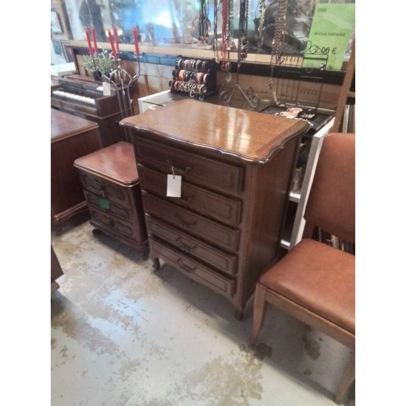 MEUBLE D’APPOINT 5 TIROIRS EN CHENE