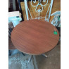 TABLE RONDE BOIS PIED METAL 