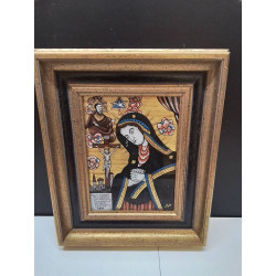 ICONE ROUMAINE SOUS VERRE 