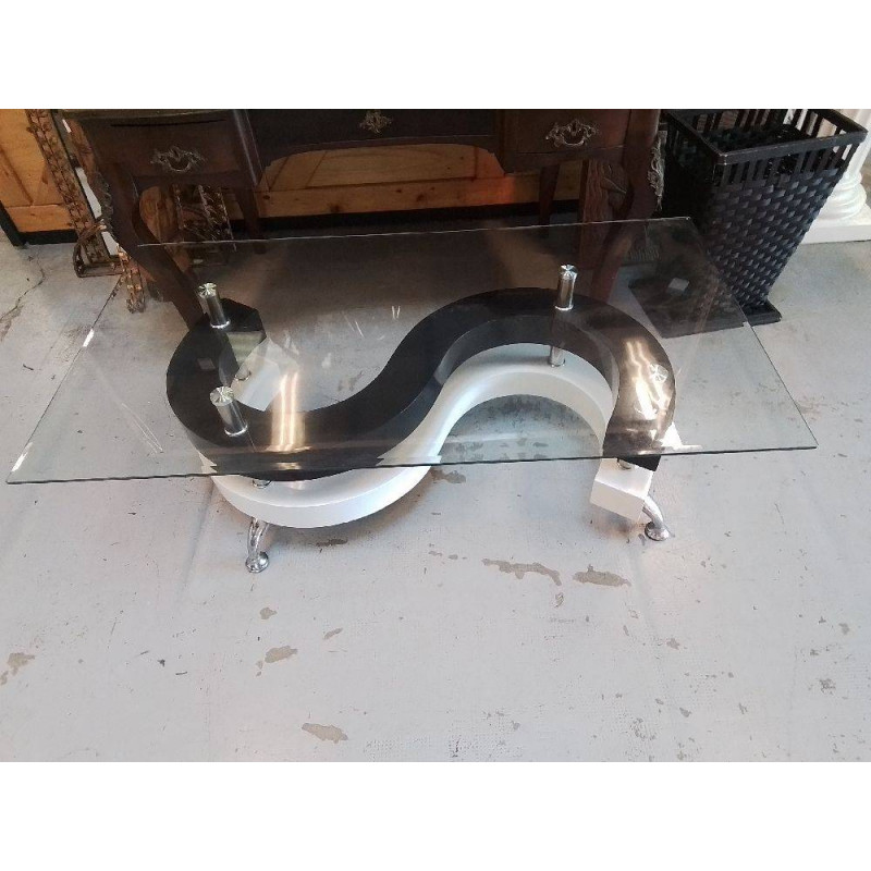 TABLE BASSE DESIGN VERRE