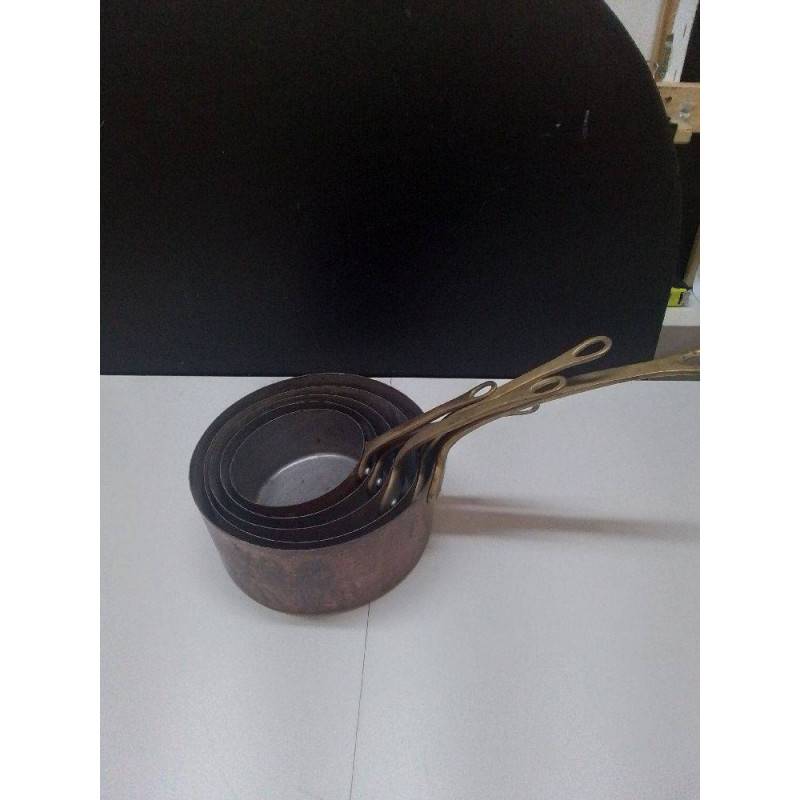 LOT CASSEROLES CUIVRE 