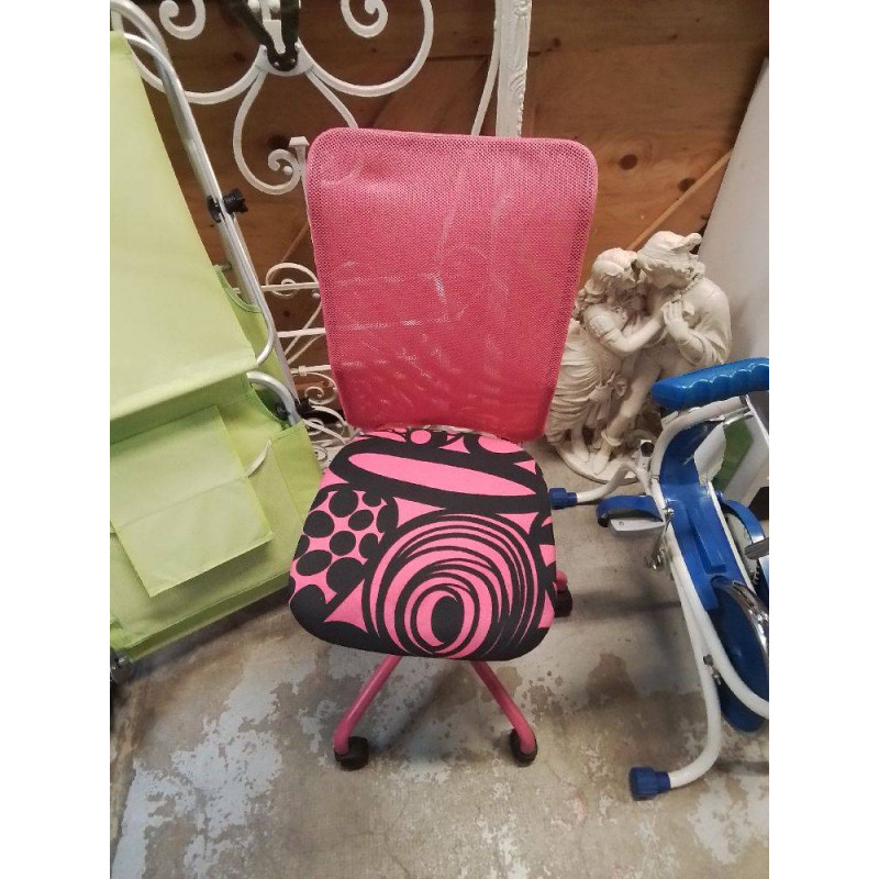 CHAISE DE BUREAU ROSE 