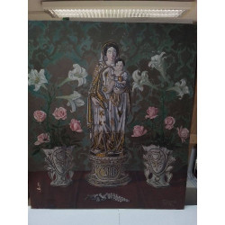 PEINTURE VIERGE SIGNÉE FRITZ