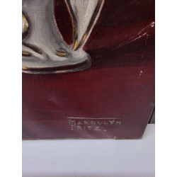 PEINTURE VIERGE SIGNÉE FRITZ