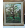 HUILE SUR TOILE PAYSAGE FORESTIER 