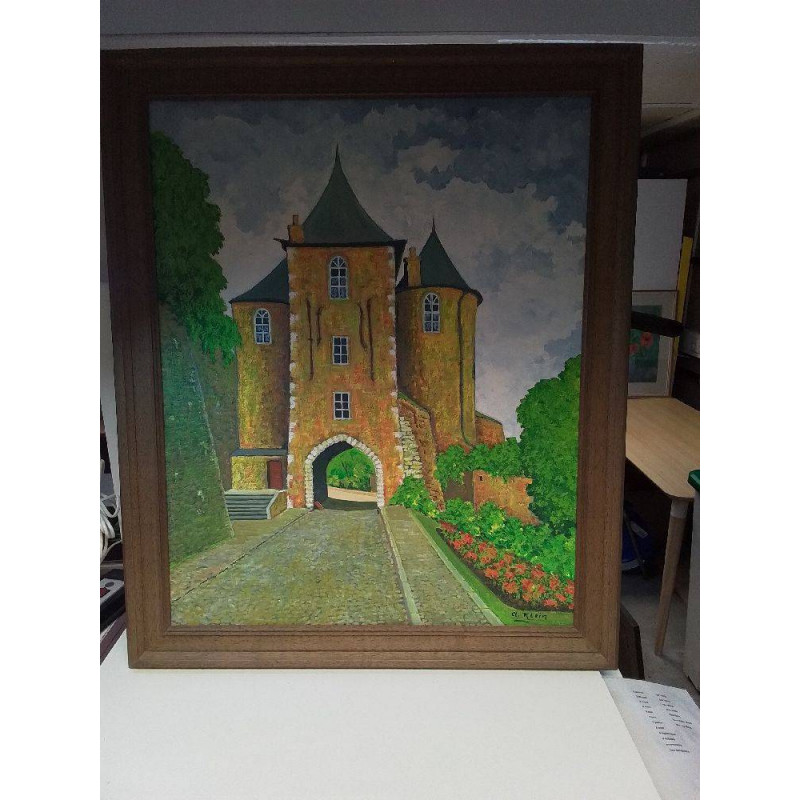 TABLEAU TOUR DU CHATEAU PFAFFENTHAL SIGNEE CL KLEIN