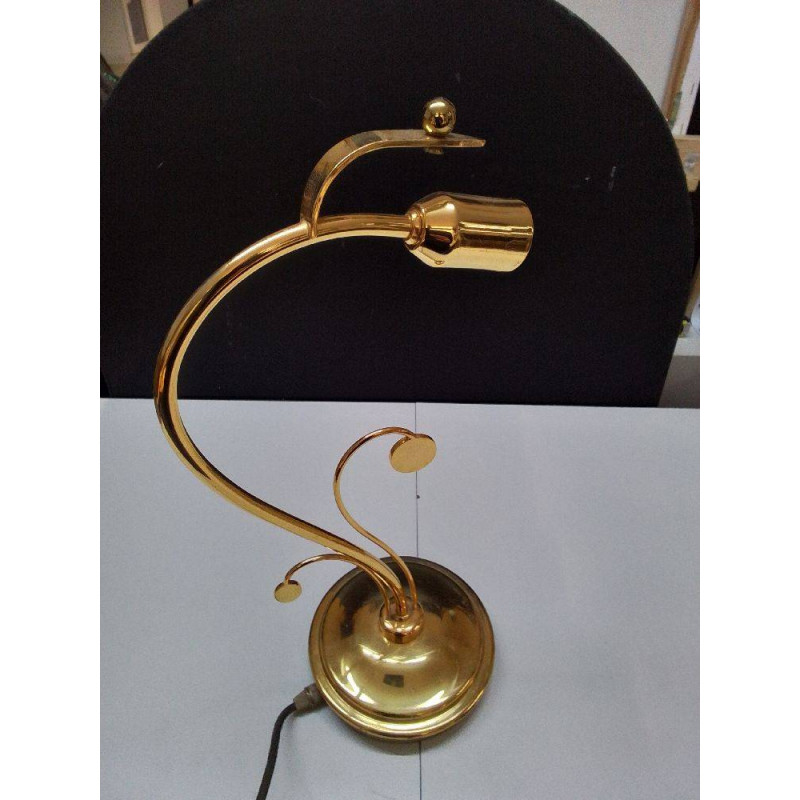 LAMPE A POSER METAL DORÉ 
