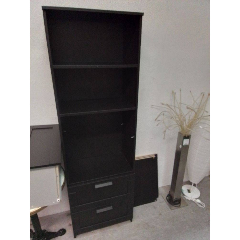 BIBLIOTHÈQUE MODERNE 2 TIROIRS 