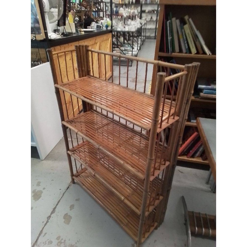 ÉTAGÈRE BAMBOU VINTAGE 