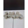 LOT DE TASSES A CAFE PORCELAINE DE PARIS 