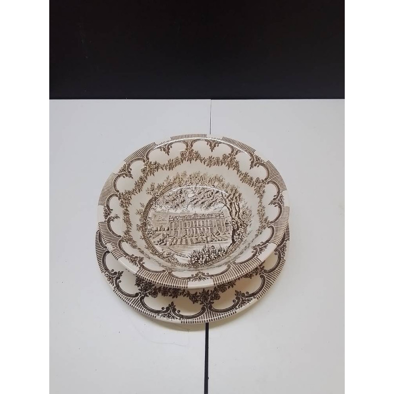 ASSIETTE + PLAT IRONSTONE 