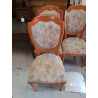 LOT DE 4 CHAISES TISSUS FLEURIS 