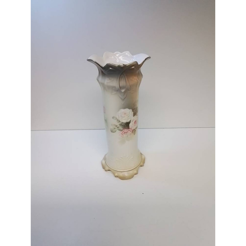 VASE CÉRAMIQUE MOTIF FLEURS