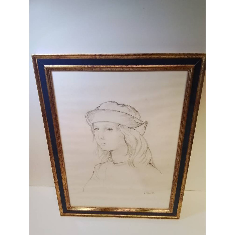 TABLEAU CRAYON SIGNEE R WIES 