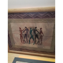 PEINTURE SUR TISSU LA PIECE