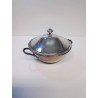 CASSEROLE METAL ARGENTÉ 