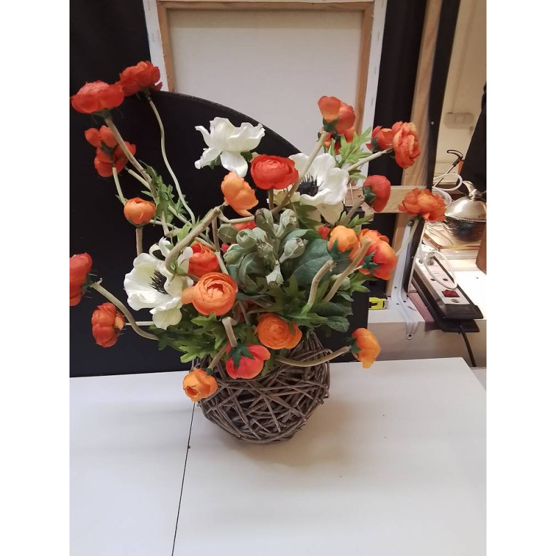 FLEURS ARTIFICIELLE AVEC POT