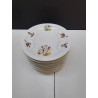 ASSIETTES PORCELAINE MOTIF CANARD