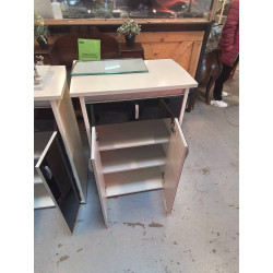 MEUBLE D’APPOINT 2 PORTES 1 TIROIRS MODERNE 