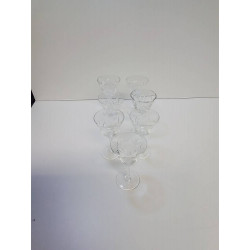 LOT VERRES CRISTAL A LIQUEUR 