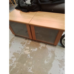 CHEVET MODERNE VERRE ET...