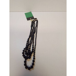 COLLIER PERLE NOIR VINTAGE 
