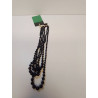 COLLIER PERLE NOIR VINTAGE 