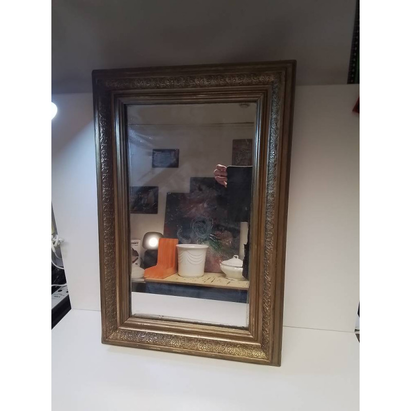 MIROIR BORD DORE MM 44X65